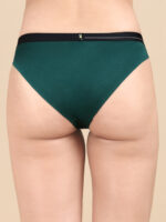 Pack of 3 Combed Cotton Printed Bikini Panties with Outer Elastic - Image 2