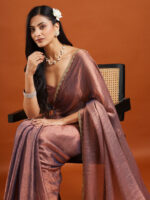 Embellished Beads and Stones Saree - Image 5